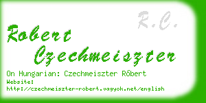 robert czechmeiszter business card