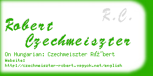 robert czechmeiszter business card